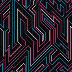 Neon Curve Abstract Texture vector image