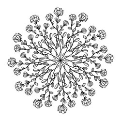 this is the circular pattern in form of mandala vector image