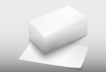 A4 paper stack mockup in 3d style Royalty Free Vector Image