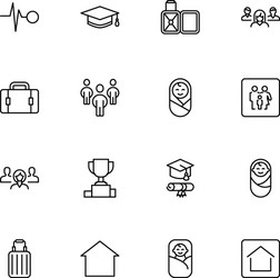 core values icon set vector image
