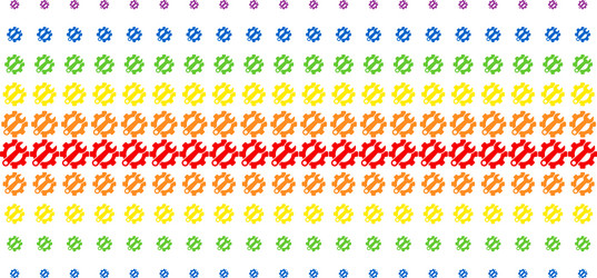 service tools shape halftone spectral pattern vector image