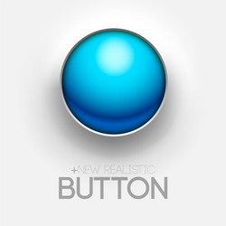 technical blue button push background vector image