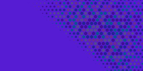 geometric abstract hexagon multi color background vector image