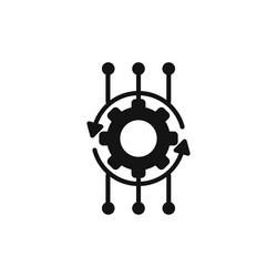 algorithm icon isolated on white background vector image