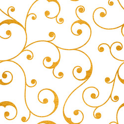 Elegant Gold Scroll Pattern vector image