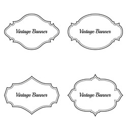 Vintage decorative frames set Royalty Free Vector Image