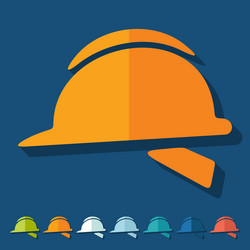 Flat design helmet Royalty Free Vector Image - VectorStock