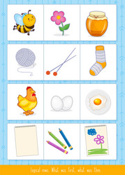 logical rows for kids vector