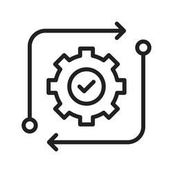 automated icon image vector image