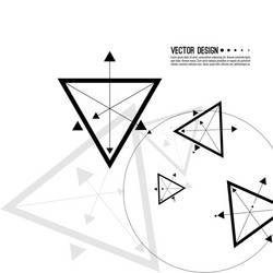 Dynamic Geometric Tech Background vector image