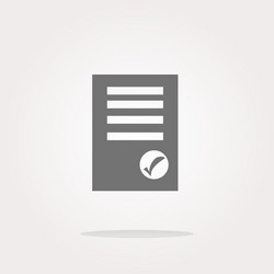 edit document sign icon content button vector image