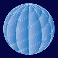 sphere with gradient abstract pattern along vector image