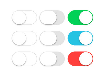 UI Slider Toggle Switch vector image