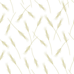 Wheat Field Seamless Pattern vector image