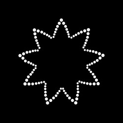 abstract dotted shape design element vector image