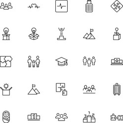 core values icon set vector image