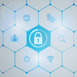 Government cybersecurity system breakdown loop Vector Image