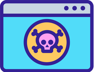 hacking information folder hackers icon vector image