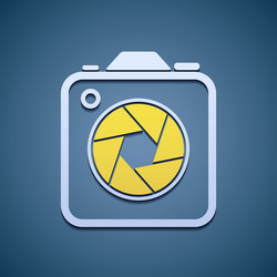 icon aperture camera vector