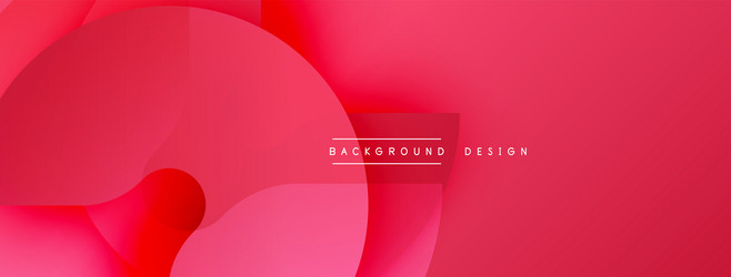 abstract red design features overlapping circles vector image