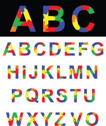 Alphabet set Royalty Free Vector Image - VectorStock