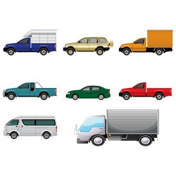 clouds icons set of in different form vector image