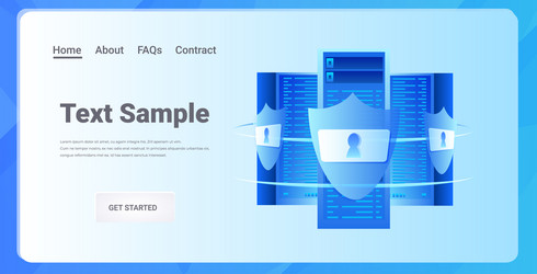 database server protection big data privacy vector image