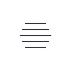 fog weather thin line icon linear symbol vector image