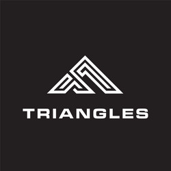 Mountain Apparel Triangle Logo Vector Image