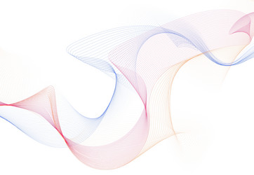 wave of many lines flow colorful gradient vector image