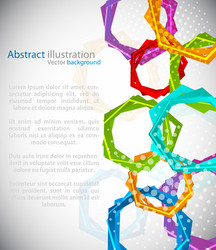 Geometric Abstract Hexagon Background vector image