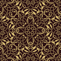 Gold seamless wallpaper Royalty Free Vector Image