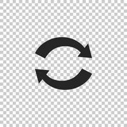 refresh icon isolated reload symbol vector image