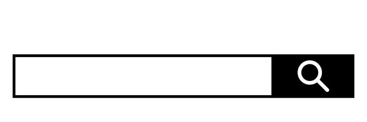 search box with an input field vector image