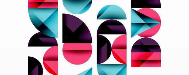 abstract geometric pattern with intersecting vector image
