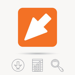 cursor icon computer position marker sign vector image