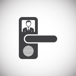 smart lock icon on background for graphic and web vector image