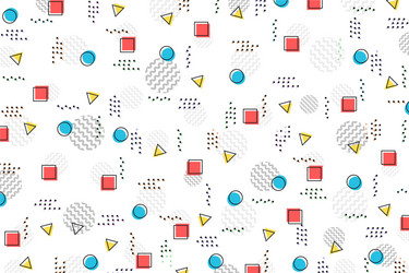abstract color geometric pattern design template vector image
