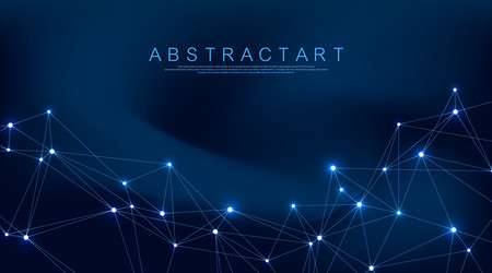 abstract plexus background with connected lines vector image