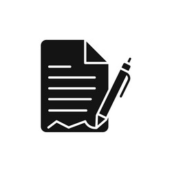 assignment icon isolated on white background vector image