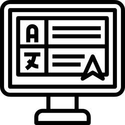 computer icon symbol image vector image
