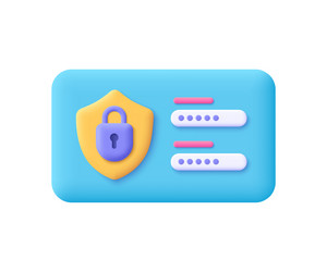 Login Form with Lock Icon vector image