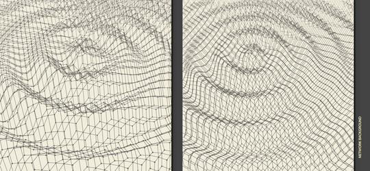 rippled background template abstract science 3d vector image