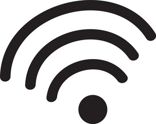 wifi symbol is representing wireless network vector image