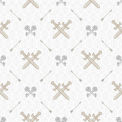 Swords & Keys Pattern vector image
