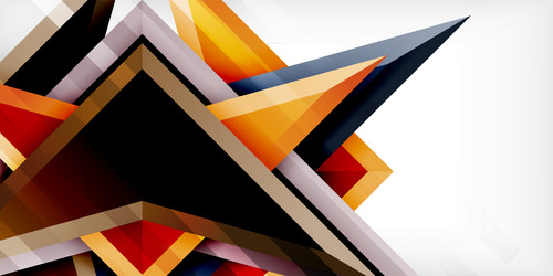 abstract background color triangles and arrows vector image