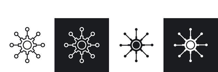 algorithm icon vector image