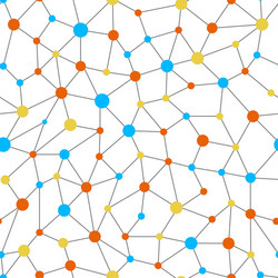 Neural Network Connection Pattern vector image