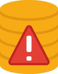 server error icon flat creative element from big vector image
