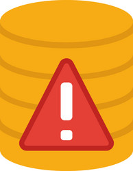 Server error icon flat creative element from big vector